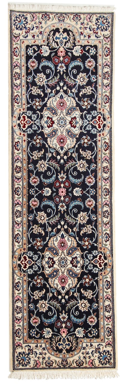 Persisk tæppe Nain 6La 159x47 159x47, Persisk tæppe Knyttet i hånden